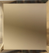 Зеркальная плитка ДСТ Бронза квадратная с фацетом 10мм КЗБ1-03 25х25 см