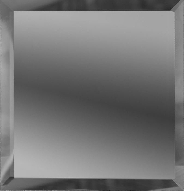 цена Зеркальная плитка ДСТ Графит квадратная с фацетом 10мм КЗГ1-01 18х18 см