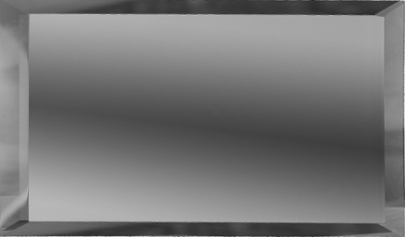 Зеркальная плитка ДСТ Графит прямоугольная с фацетом 10мм ПЗГ1-01 12х24 см - фото 1