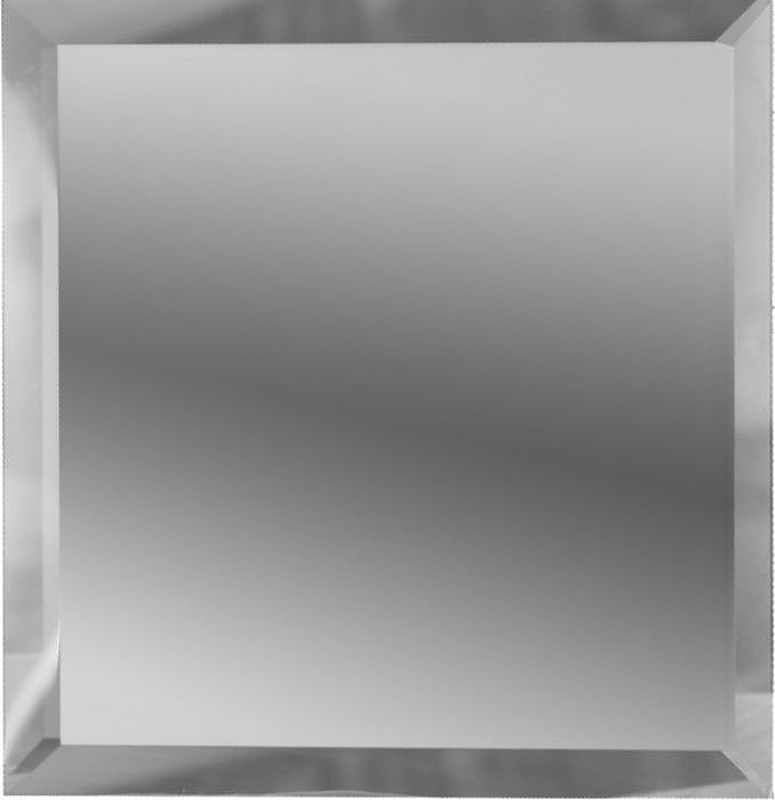 цена Зеркальная плитка ДСТ Серебро квадратная с фацетом 10мм КЗС1-01 18х18 см