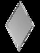 Зеркальная плитка ДСТ Серебро ромб РЗС1-01 20х34 см