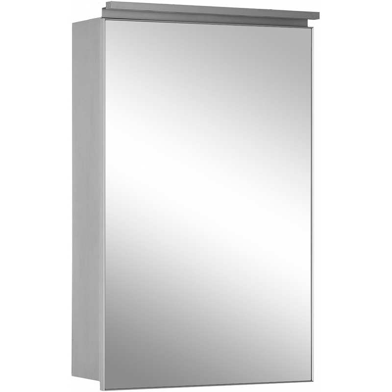Зеркальный шкаф De Aqua Алюминиум 50 261749 с подсветкой Серебро