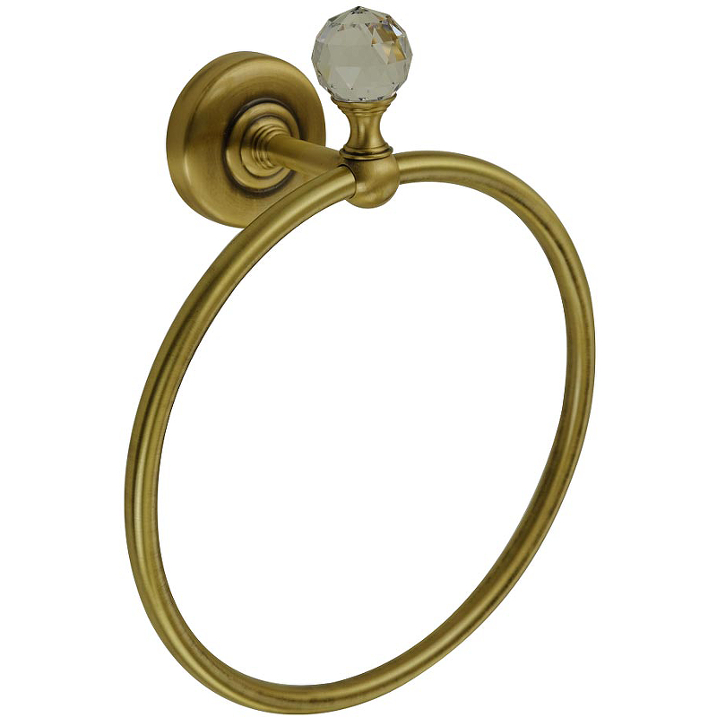 Кольцо для полотенец Migliore Amerida 16562 Бронза с кристаллом Swarovski кольцо для полотенец migliore mirella 17172 бронза