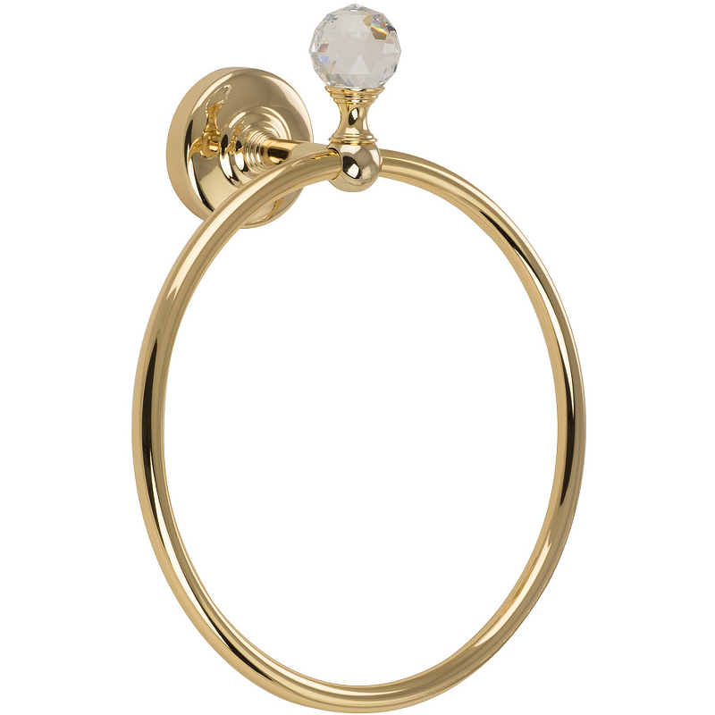 Кольцо для полотенец Migliore Amerida 16599 Золото с кристаллом Swarovski кольцо для полотенец migliore fortuna 27688 золото