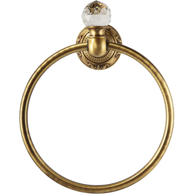 Кольцо для полотенец Migliore Cristalia 16773 Бронза с кристаллом Swarovski кольцо для полотенец migliore provance 17626 бронза