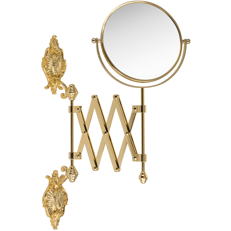 Косметическое зеркало Migliore Elisabetta 17065 с увеличением Золото зеркало настенное passo jenga 110х40 матовое золото