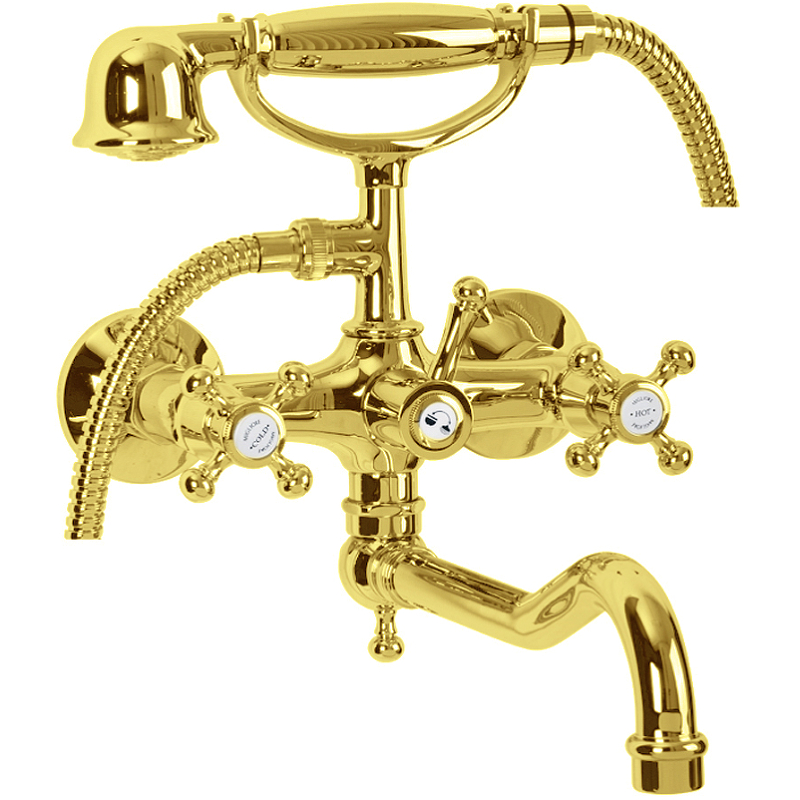 Смеситель для ванны Migliore Lady 18847 универсальный Золото смеситель для ванны migliore lady 18835 хром золото