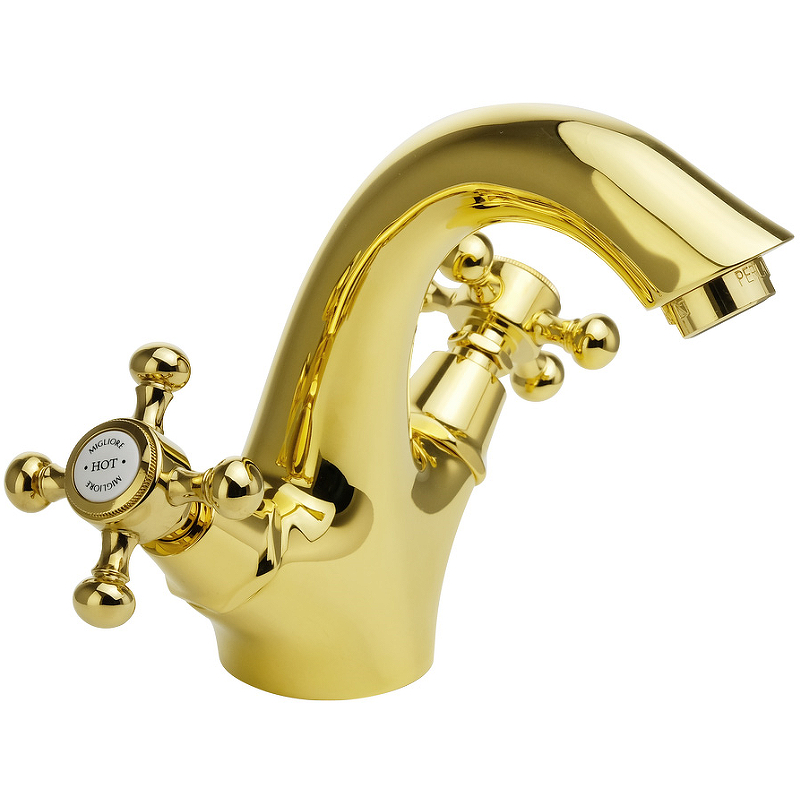 Смеситель для раковины Migliore Lady 18856 Золото смеситель для ванны migliore lady 18847 универсальный золото