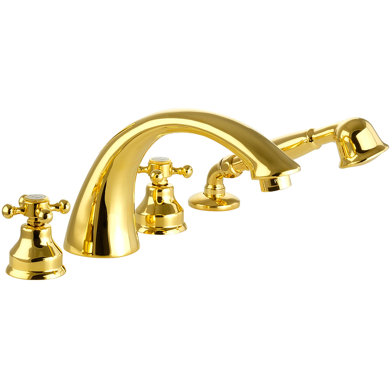 Смеситель на борт ванны Migliore Lady 18850 Золото смеситель для ванны migliore lady 18847 универсальный золото