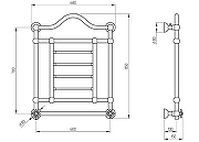 Электрический полотенцесушитель Migliore Edward 85x68 R 22636 Хром-1