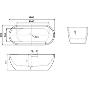 Акриловая ванна Art&Max 180х80 AM-218-1800-800 без гидромассажа-2