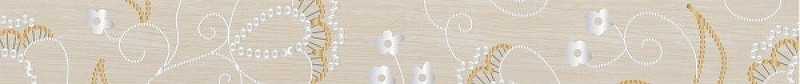 Керамический бордюр Lasselsberger Ceramics Наоми белый 4,5х39,8 см керамический бордюр lasselsberger ceramics мореска белый 1504 0170 4 7х40 см