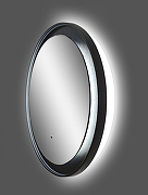 Зеркало Art&Max Napoli AM-Nap-800-DS-F с подсветкой с бесконтактным выключателем Черное матовое-7
