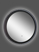 Зеркало Art&Max Napoli AM-Nap-800-DS-F с подсветкой с бесконтактным выключателем Черное матовое-5