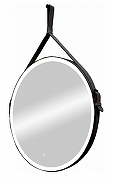 Зеркало Art&Max Milan AM-Mil-1000-DS-F-Nero с подсветкой с сенсорным выключателем Черное-1