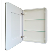 Зеркальный шкаф Art&Max Platino AM-Pla-600-800-1D-L-DS-F с подсветкой с сенсорным выключателем Белый-2