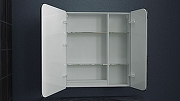 Зеркальный шкаф Art&Max Verona AM-Ver-800-800-2D-L-DS-F с подсветкой с сенсорным выключателем Белый-3