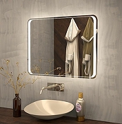 Зеркало Art&Max Elegant AM-Ele-900-800-DS-F с подсветкой с сенсорным выключателем-1