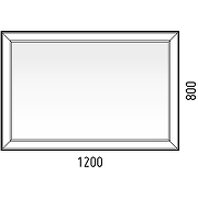 Зеркало Corozo Классика 120 SD-00000815 с подсветкой с сенсорным выключателем-8