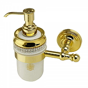 Дозатор для жидкого мыла Migliore Dubai 28484 Белый Золото-3