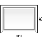 Зеркало Corozo Классика 105 SD-00000862 с подсветкой с сенсорным выключателем-8