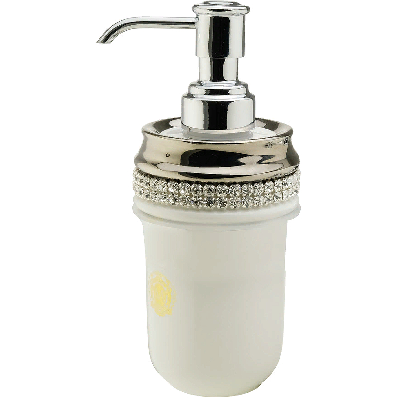 Дозатор для жидкого мыла Migliore Dubai 28485 Белый Хром дозатор для жидкого мыла migliore cristalia 16799 хром с кристаллом swarovski
