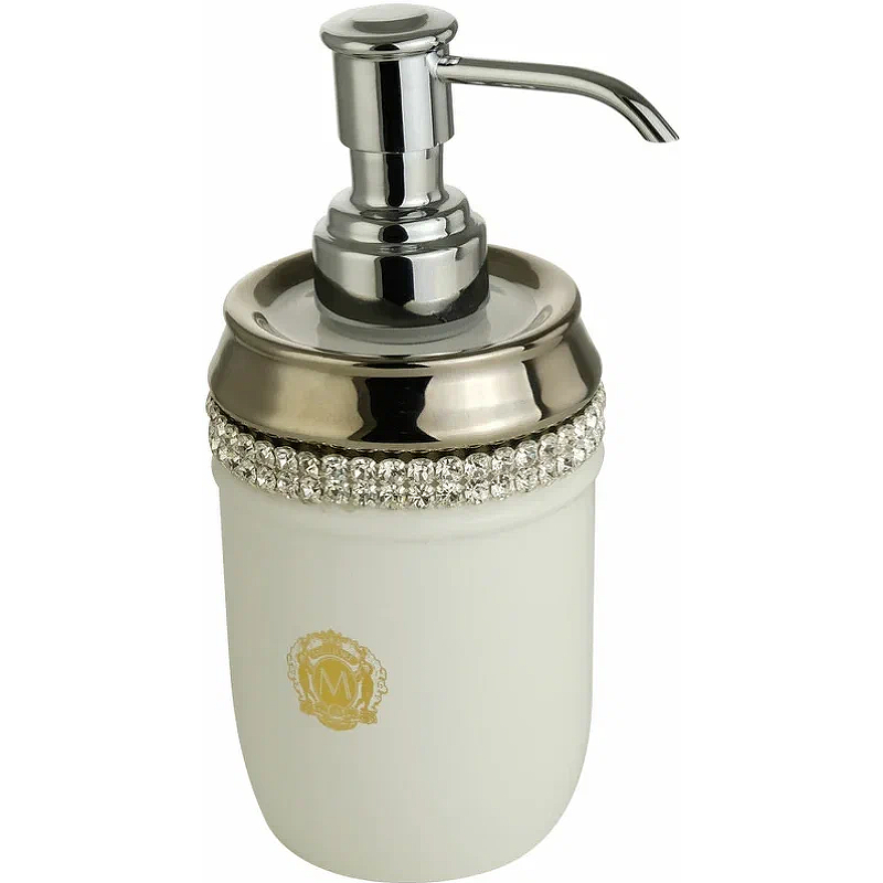 Дозатор для жидкого мыла Migliore Dubai 28455 Белый Хром дозатор для жидкого мыла migliore provance 17655 хром белый