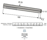 Ручной душ Remer SS317MMX Нержавеющая сталь-1