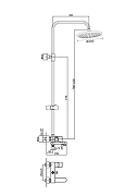 Душевая система WellWant by Orange Onda WWDS0W221611W Хром-11