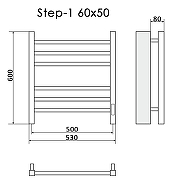 Электрический полотенцесушитель Ника Step-1 60/50 Хром-2