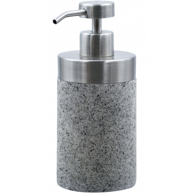 Дозатор для жидкого мыла Ridder Stone 22010507 Серый дозатор для жидкого мыла granit dark полирезин черный серый камень