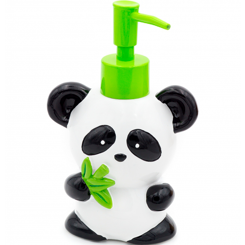 цена Дозатор для жидкого мыла Ridder Panda 2168500 Белый Черный Зеленый