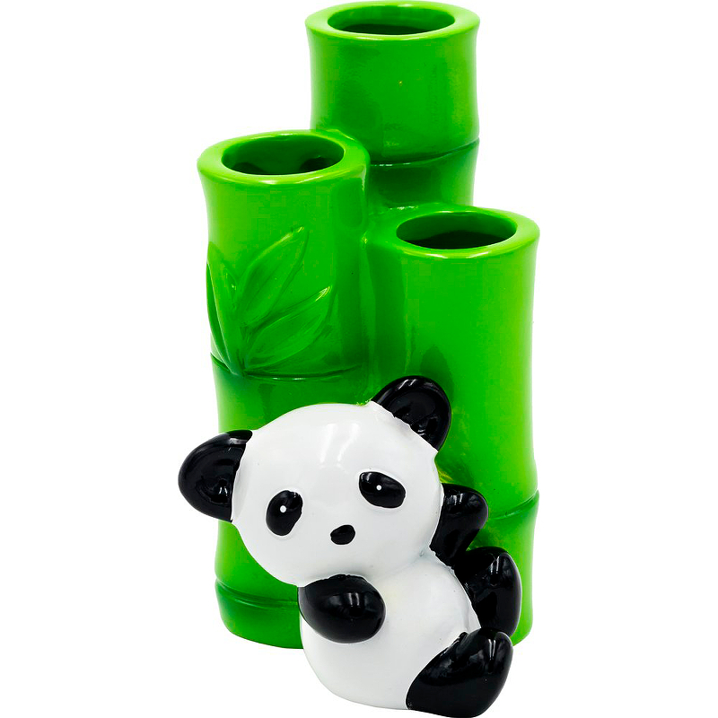 Держатель для зубных щеток Ridder Panda 2168200 Белый Черный Зеленый держатель для зубных щеток ridder panda 2168200 белый черный зеленый