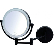 Косметическое зеркало Ridder Shuri О3211510 с подсветкой с увеличением Черное