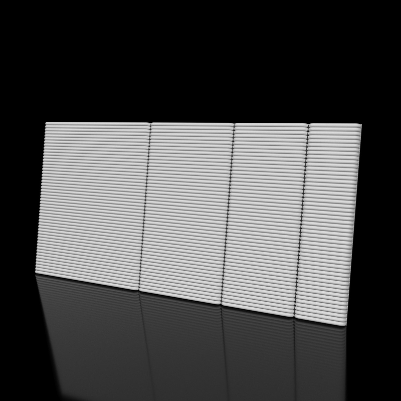 Гипсовая 3Д панель Panelli Респект 50x100 см
