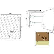 Зеркальный шкаф Style Line Каре 60 СС-00002334 с подсветкой Белый с сенсорным выключателем-9
