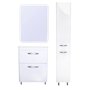 Зеркальный шкаф Style Line Каре 65 СС-00002336 с подсветкой Белый с сенсорным выключателем-8