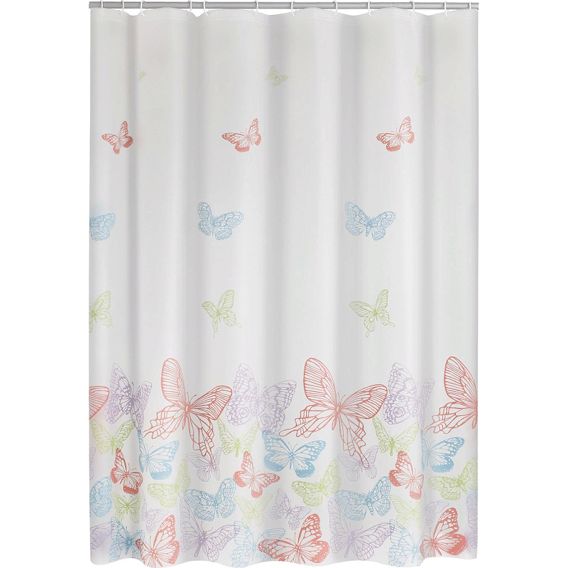 Штора для ванны Ridder Papillon 180х200 3104300 полупрозрачная цветная штора для ванны ridder butterflies 180х200 32606 красная