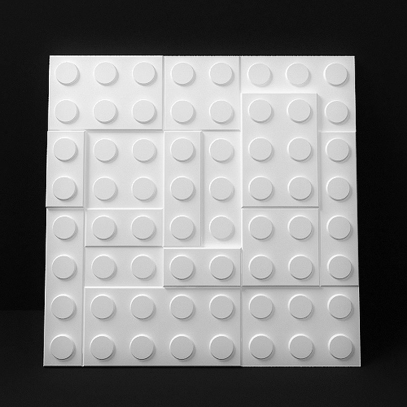 Гипсовая 3Д панель Panelli Lego 70x70 см