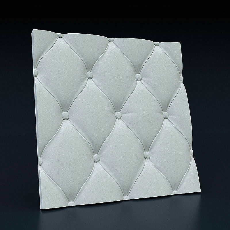 Гипсовая 3Д панель Panelli Каретная стяжка 50x50 см