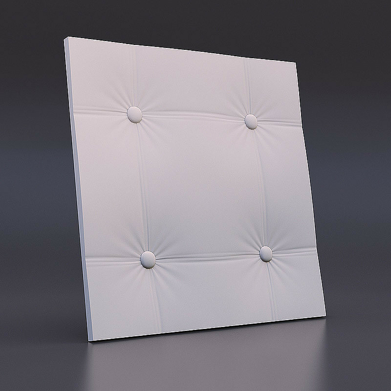 Гипсовая 3Д панель Panelli Стяжка квадрат 50x50 см