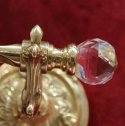 Двойной крючок Art&Max Barocco Crystal AM-1784-Do-Ant-C Античное золото-2