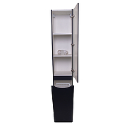 Шкаф пенал Style Line Бергамо 30 R СС-00002331 с бельевой корзиной Черный антискрейтч-1