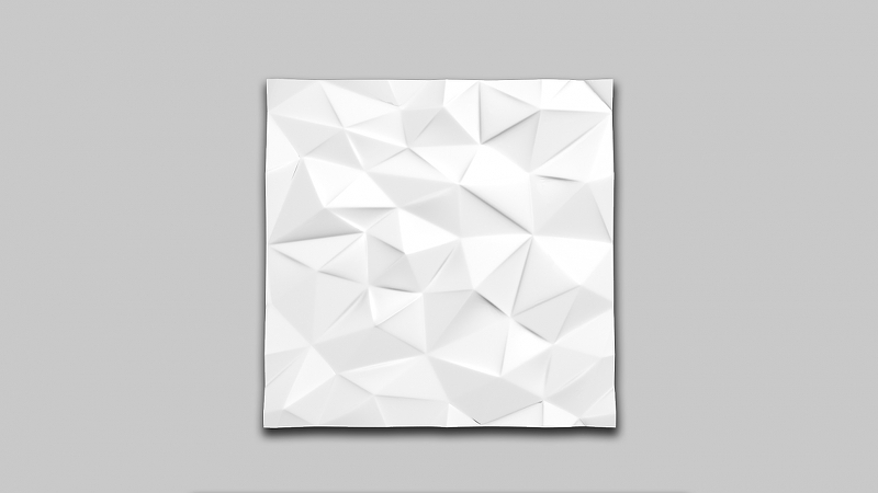 Гипсовая 3Д панель Panelli Ice 50x50 см - фото 1