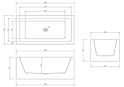 Акриловая ванна Abber 160х80 AB9406-1.6 без гидромассажа-5