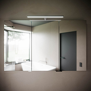 Зеркальный шкаф Sancos Hilton 120 Z1200 с подсветкой Серый-2