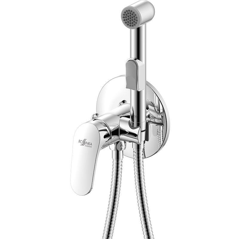 Гигиенический душ со смесителем Rossinka RS45-51 Хром гигиенический душ rossinka со смесителем хром b35 52
