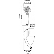 Ручной душ Ridder Manaus 91100 Хром-2