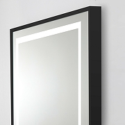 Зеркало BelBagno Kraft 68.5 SPC-KRAFT-685-885-TCH-WARM-NERO с подсветкой с подогревом Черное с сенсорным выключателем-4