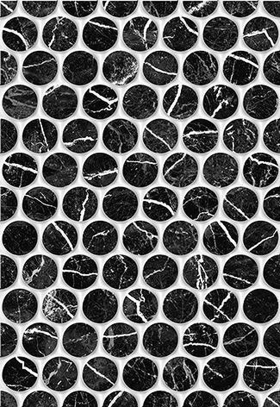 плитка керамин помпеи 1т черныйэффект мрамор Керамическая плитка Керамин Помпеи 1 тип 1 настенная 27,5х40 см